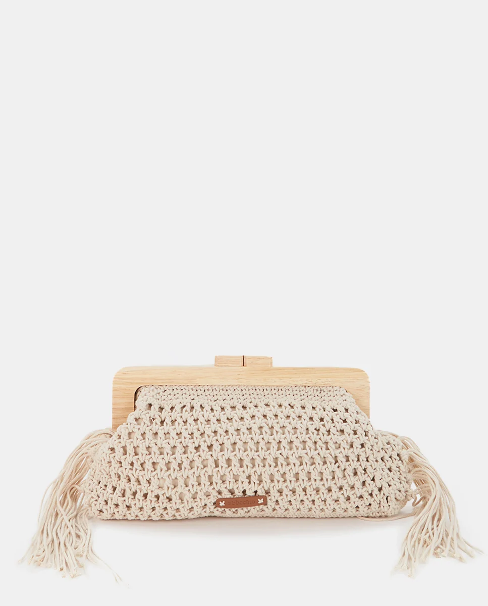 Clutch de macramé beige en Abbacino, imagen 1 de 7